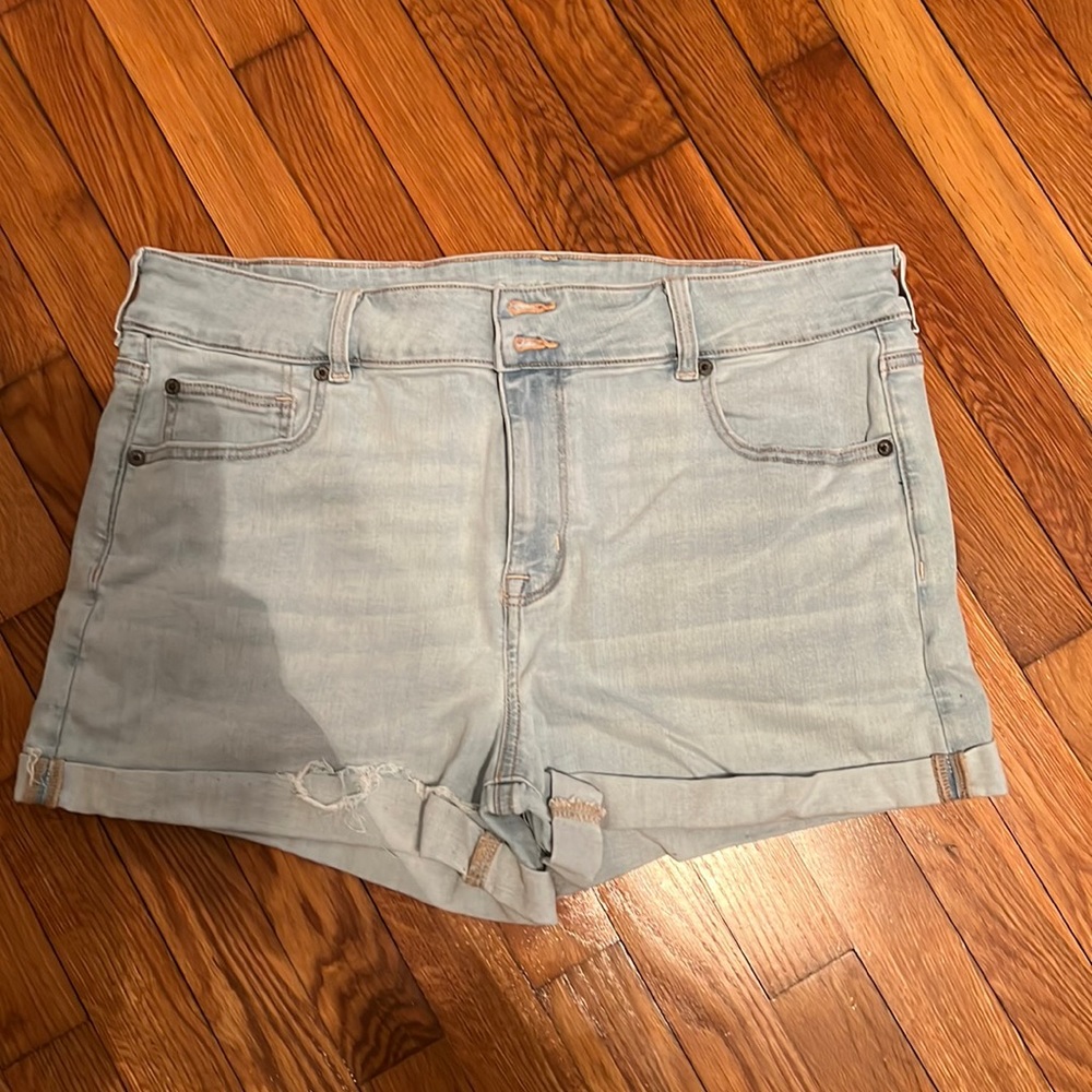 American Eagle Outfitters Light Blue Denim Jean Shorts